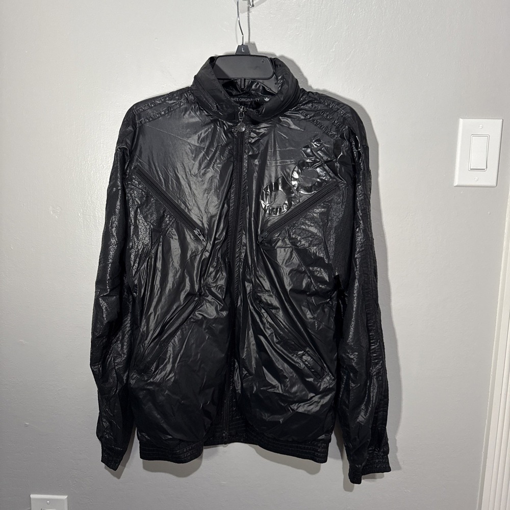 Adidas Celebrate Originality Vintage Mens Windbreaker Jacket Black Medium M